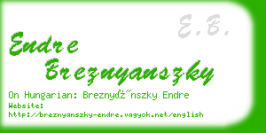 endre breznyanszky business card